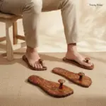 Foot Shaped Wooden Khadau