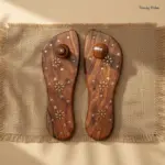 Foot Shaped Wooden Khadau