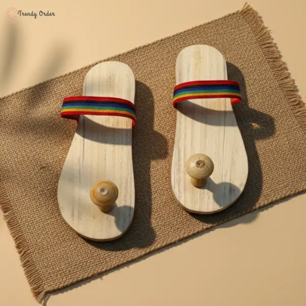 Papdi Wood Khadau Paduka