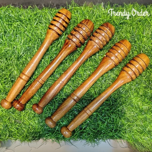 Wooden Honey Dipper Spoon Set of 5 Wooden Honey Dipper Spoon Set of 5