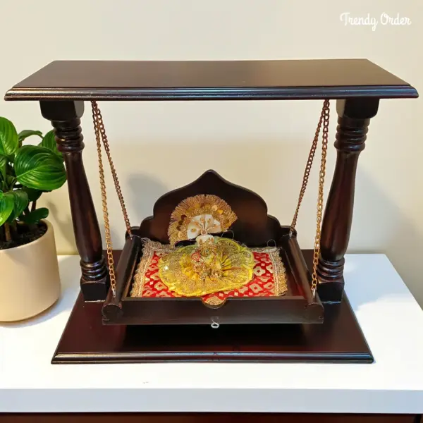 Wooden Laddu Gopal Jhula