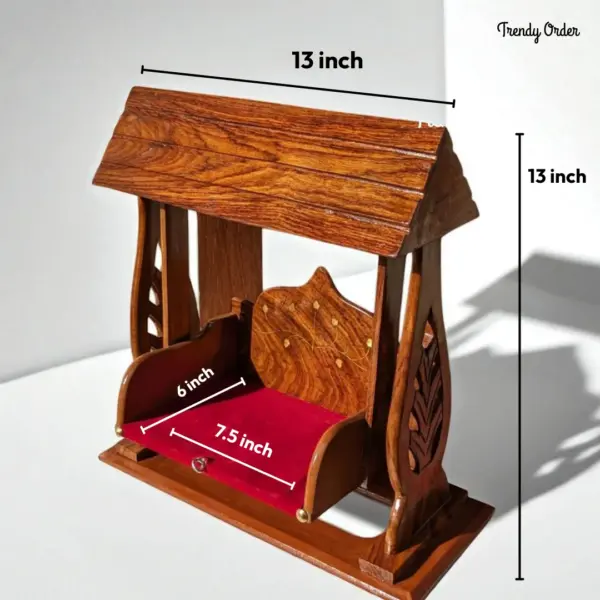 Wooden Laddu Gopal Jhula