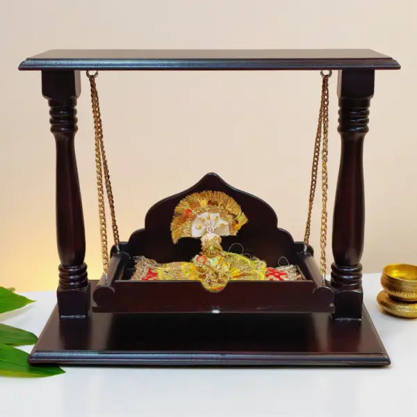 Wooden Jhula for Laddu Gopal