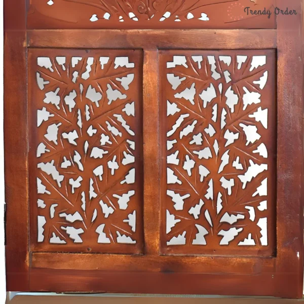 Maharaja Carved Room Partition with Tree of Life Design
