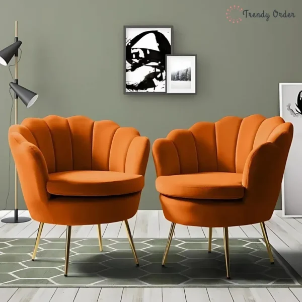 Petal Barrel Lounge Chair Set Petal Barrel Lounge Chair Set