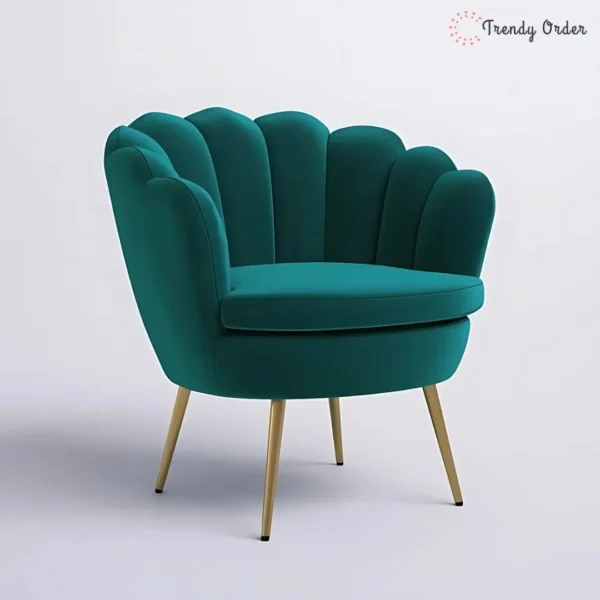 Petal Barrel Lounge Chair Modern Accent Chair