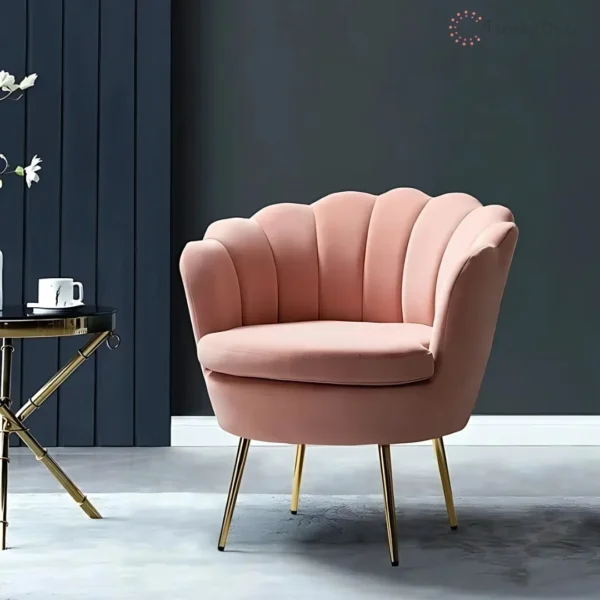 Petal Barrel Lounge Chair Modern Accent Chair