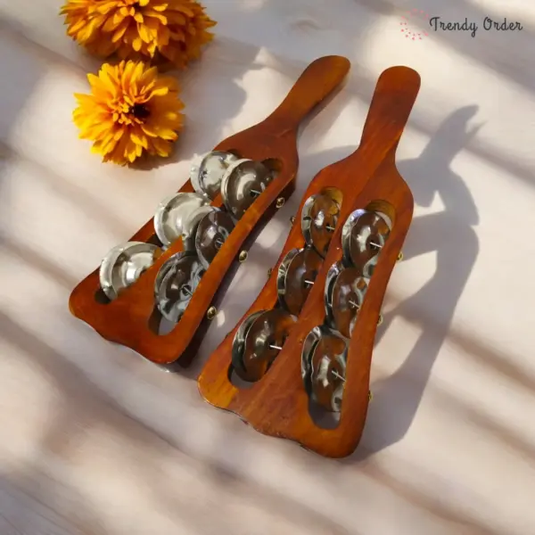 Wooden Khartal Manjira for Bhajan Wooden Khartal Manjira for Bhajan