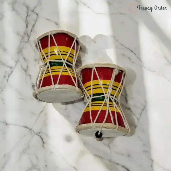 Wooden Damru Set
