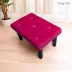 Pink Tufted Footstool