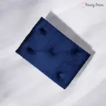 Navy Blue Tufted Ottoman