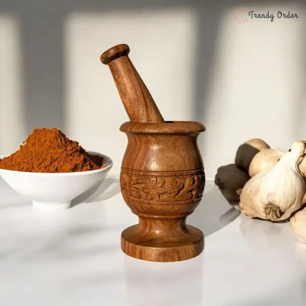 Carved Wooden Okhli