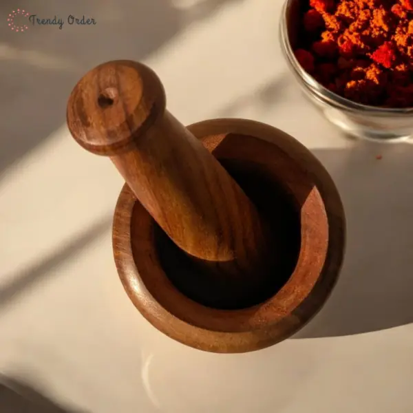 Carved Wooden Okhli
