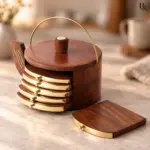 Wooden Coaster Set