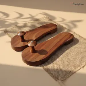 Heeled Traditional Wooden Khadau