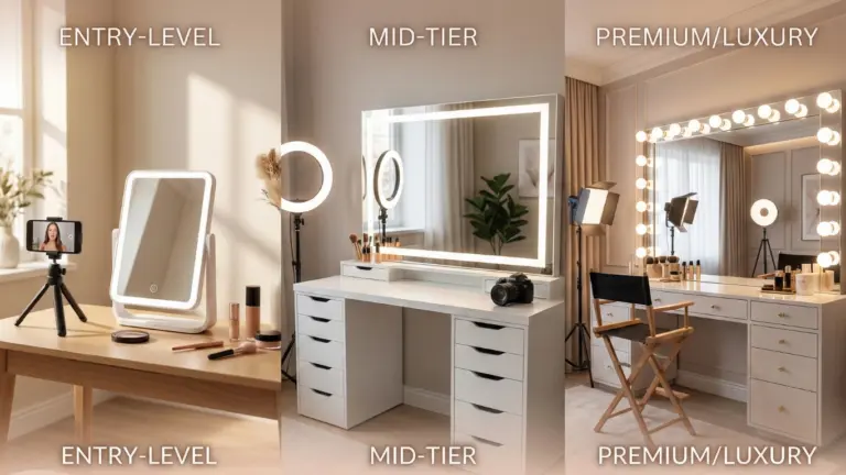 LED Vanity Options for Every Stage of an Influencer's