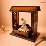 Laddu Gopal Wooden Jhula