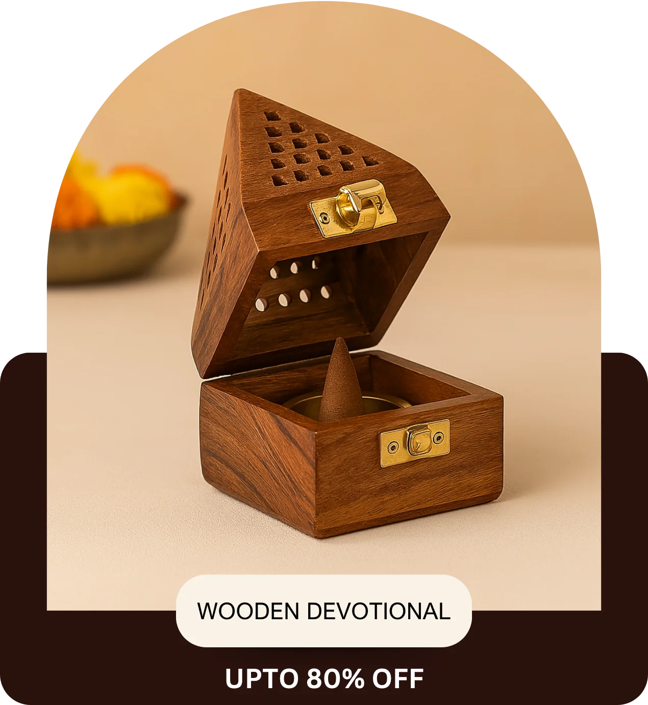 Wooden Devotional pooja items