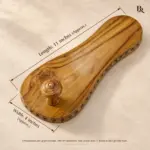 Carved Edge Teak Wood Khadau