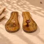 Carved Edge Teak Wood Khadau